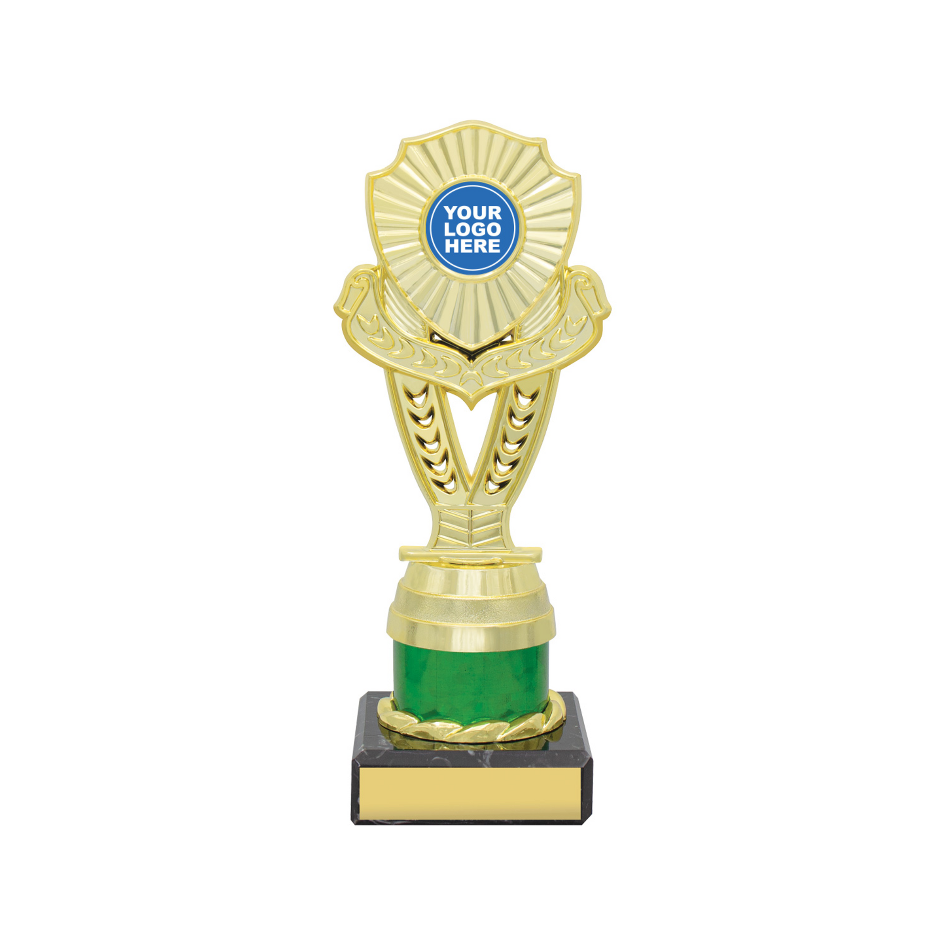 Chevron Standard Green Gold Trophy