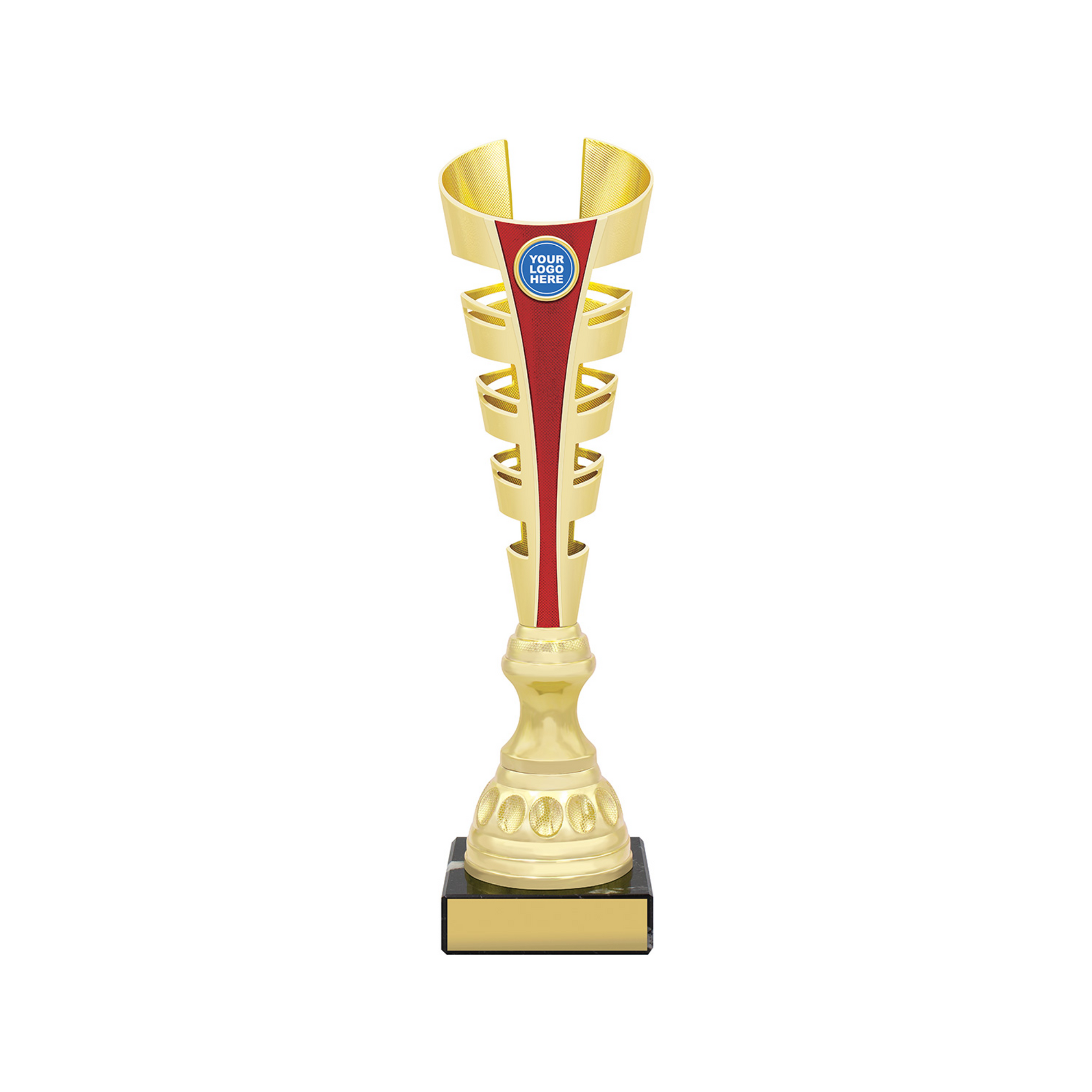 Gauntlet Trophy Red Gold Cup
