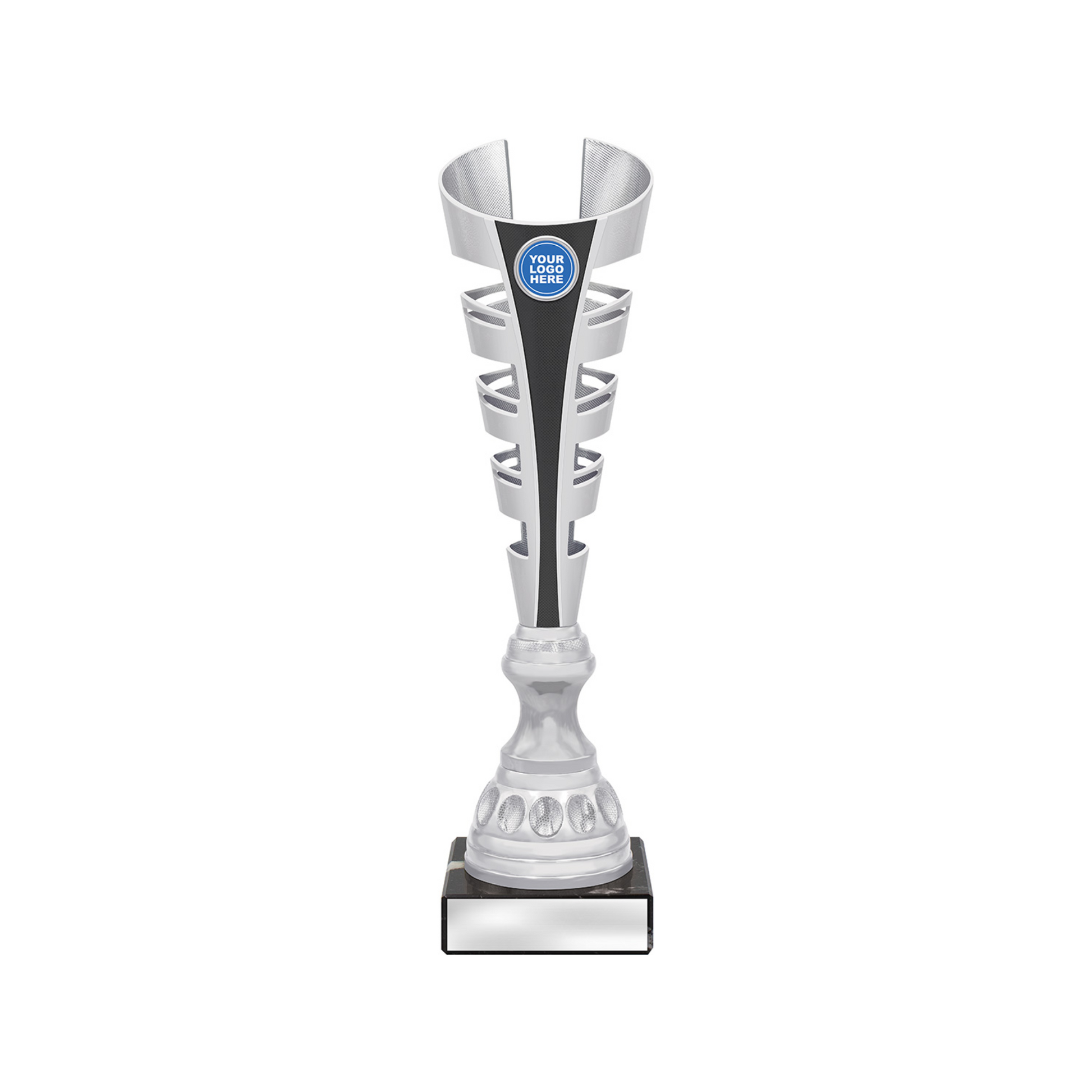 Gauntlet Trophy Black Silver Cup