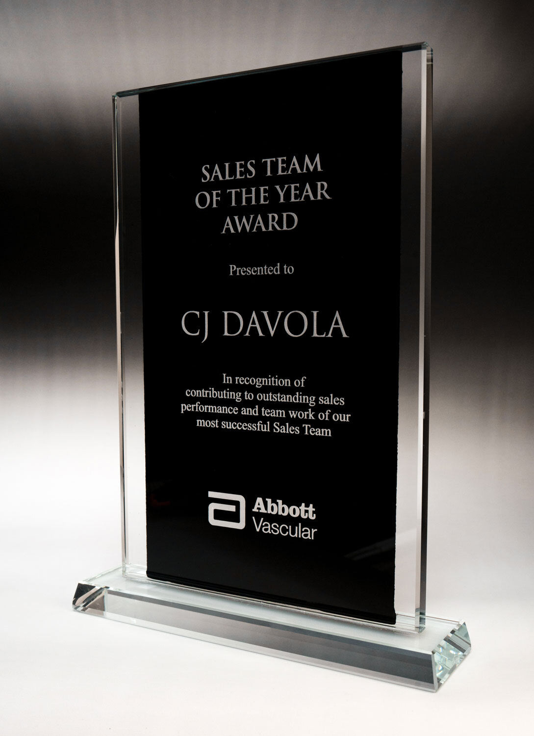 Black Celestial Glass Rectangle Award
