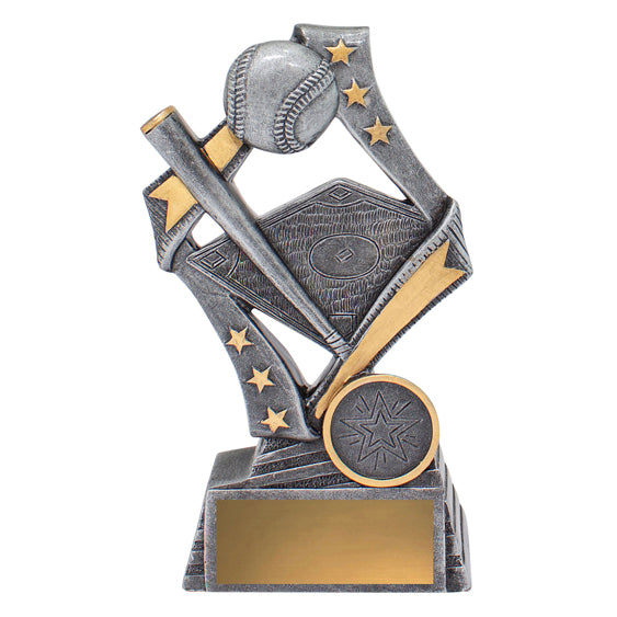 Flag Baseball Trophy