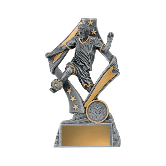 Flag Player Male Soccer Trophy