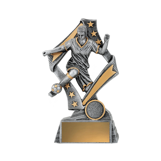 Flag Player Female Soccer Trophy