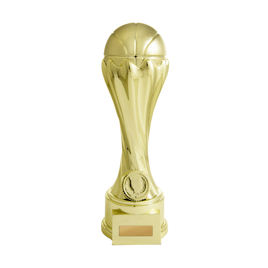 Invincible Tower Gold Basketball Trophy