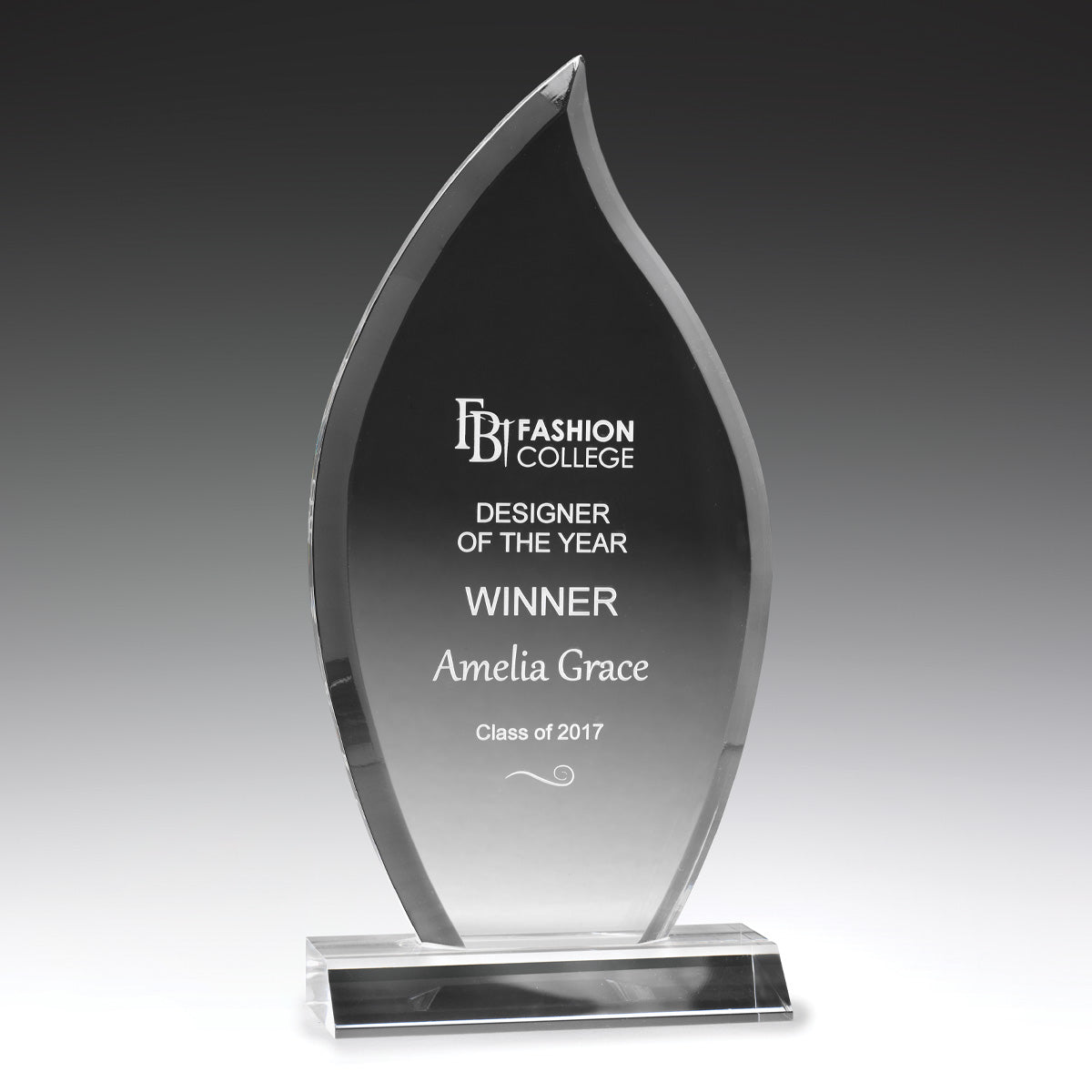 Acrylic Loyalty Flame Award