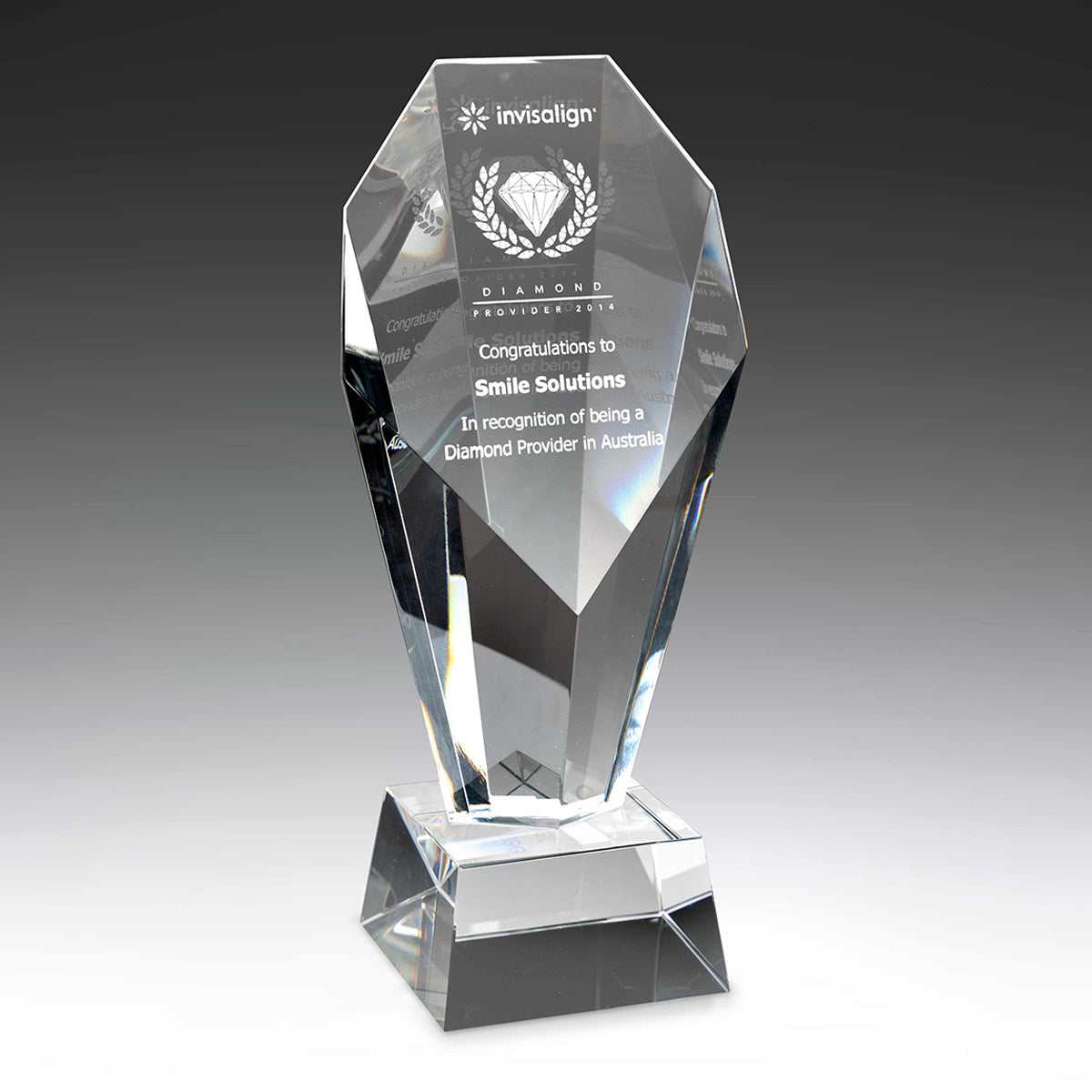 Achievement Crystal Award + Free Gift Box