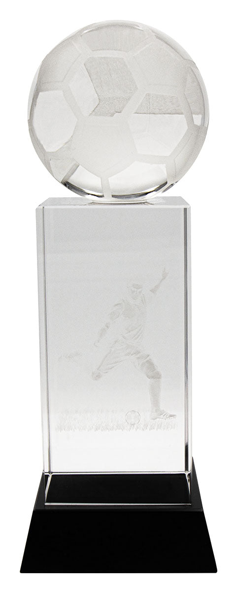 Soccer Hologram Crystal Award