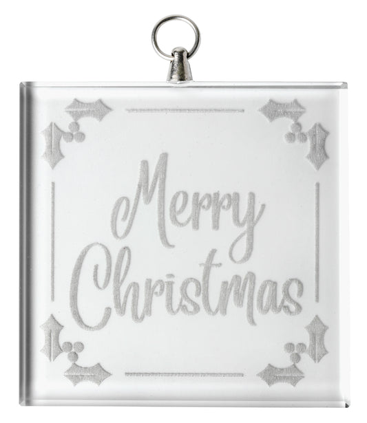 Square Glass Medallion
