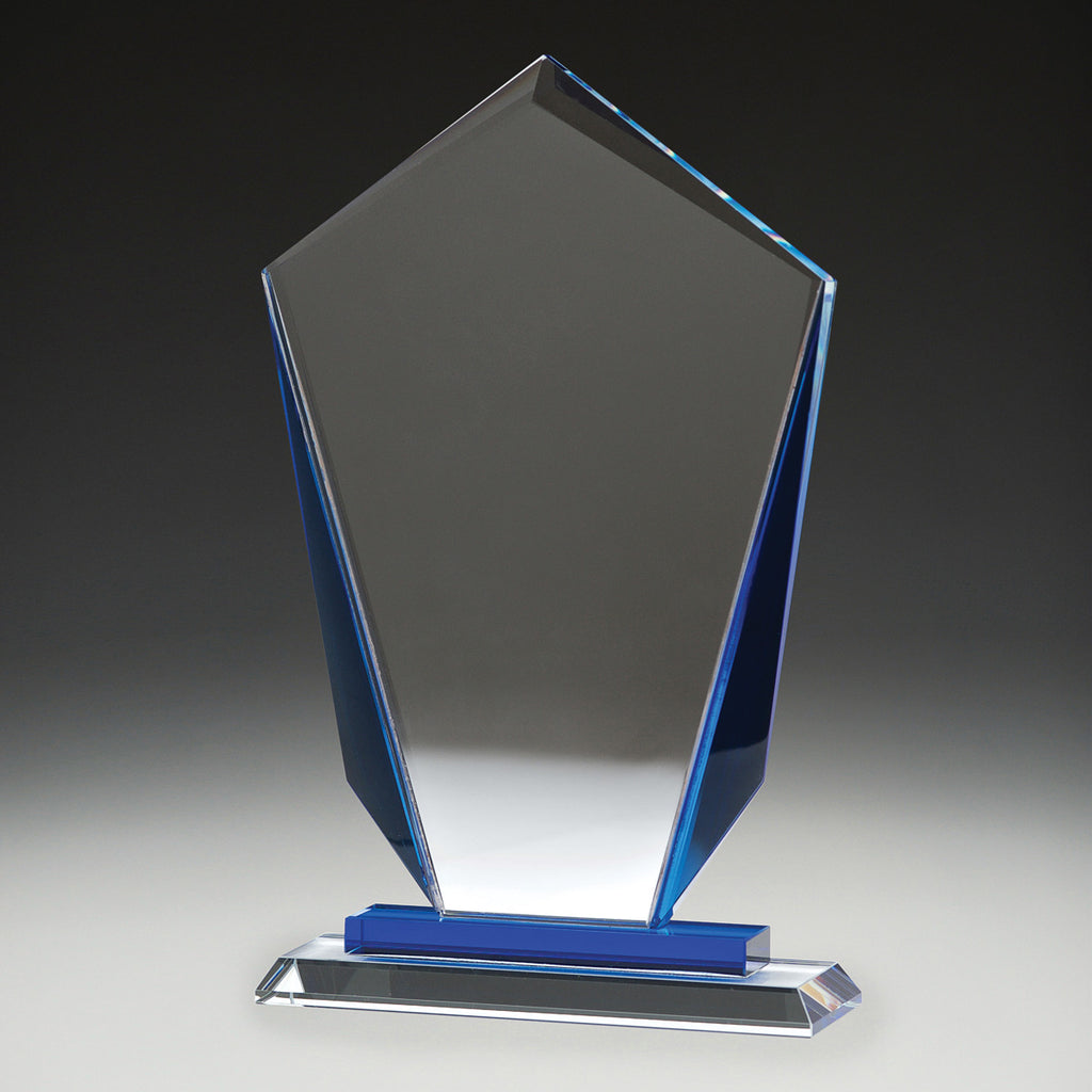 Blue Keystone Glass Award + Free Gift Box