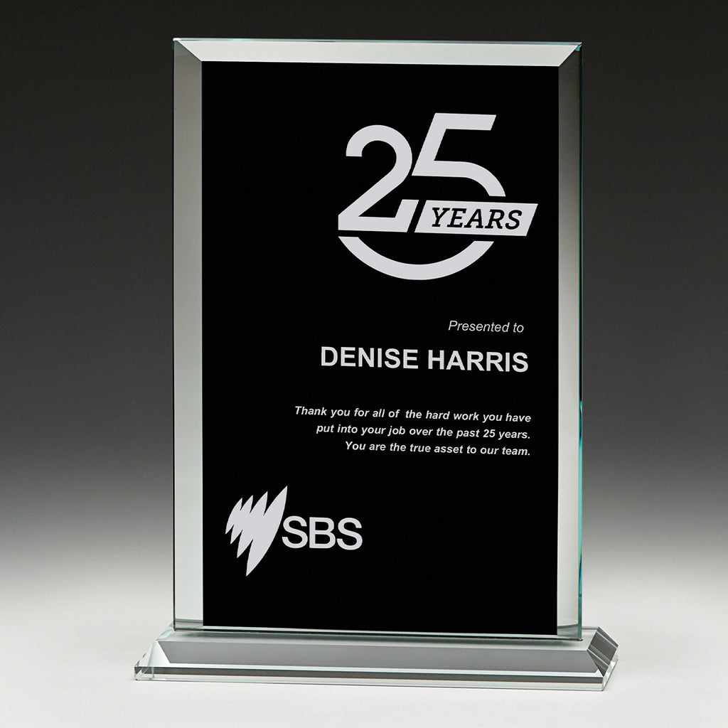Glass Black Billboard Award + Free Gift Box