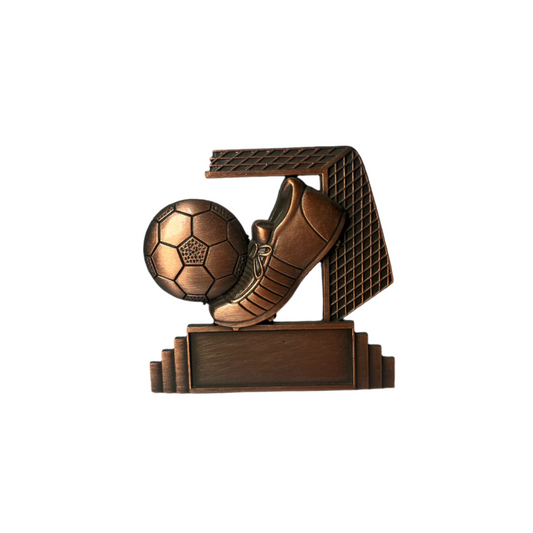 Mini Soccer Bronzed Plate Trophy