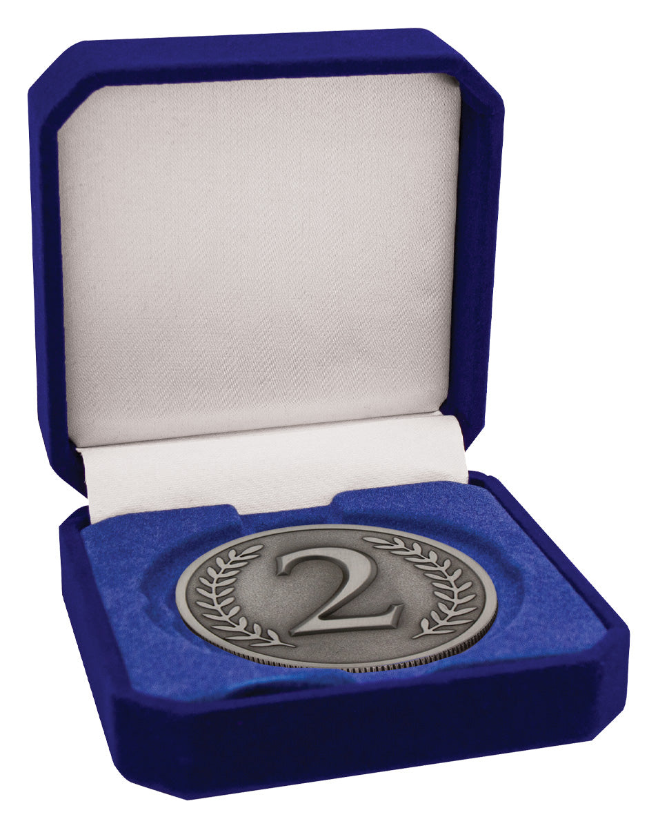 Prestige Medal with Crown Blue Medal Box