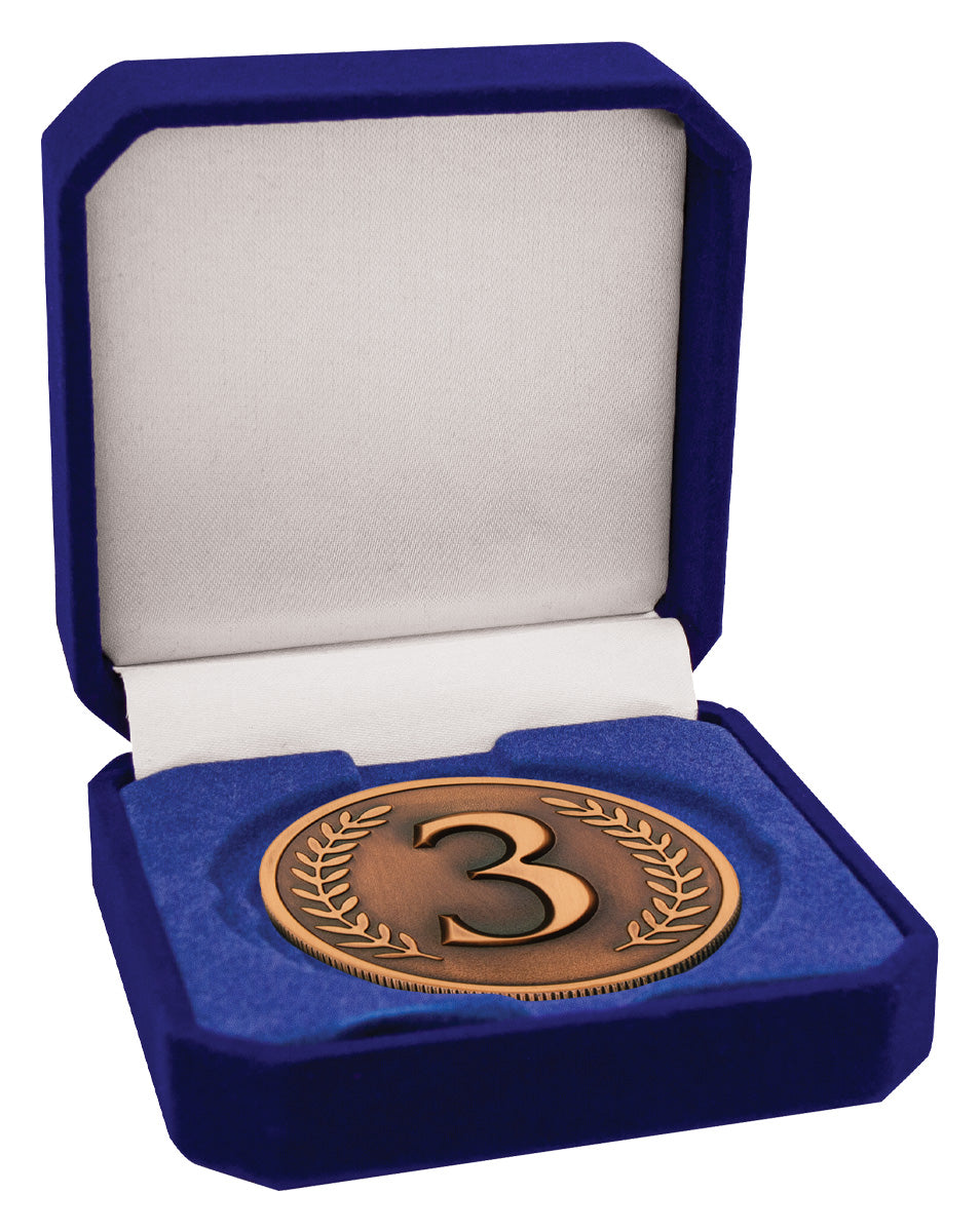 Prestige Medal with Crown Blue Medal Box
