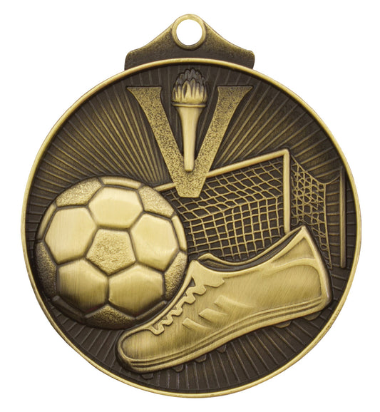 Football Soccer Victory Medal Gold