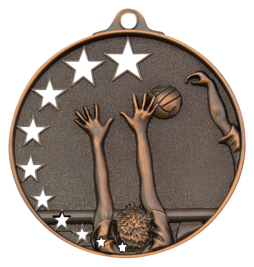 Volleyball Stars Medal Bronze
