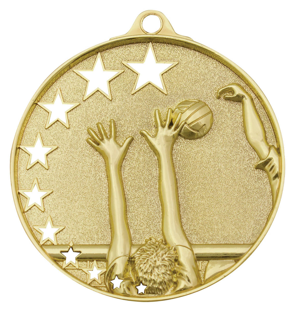 Volleyball Stars Medal Gold