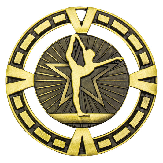 Gymnastics Varsity Medal Gold