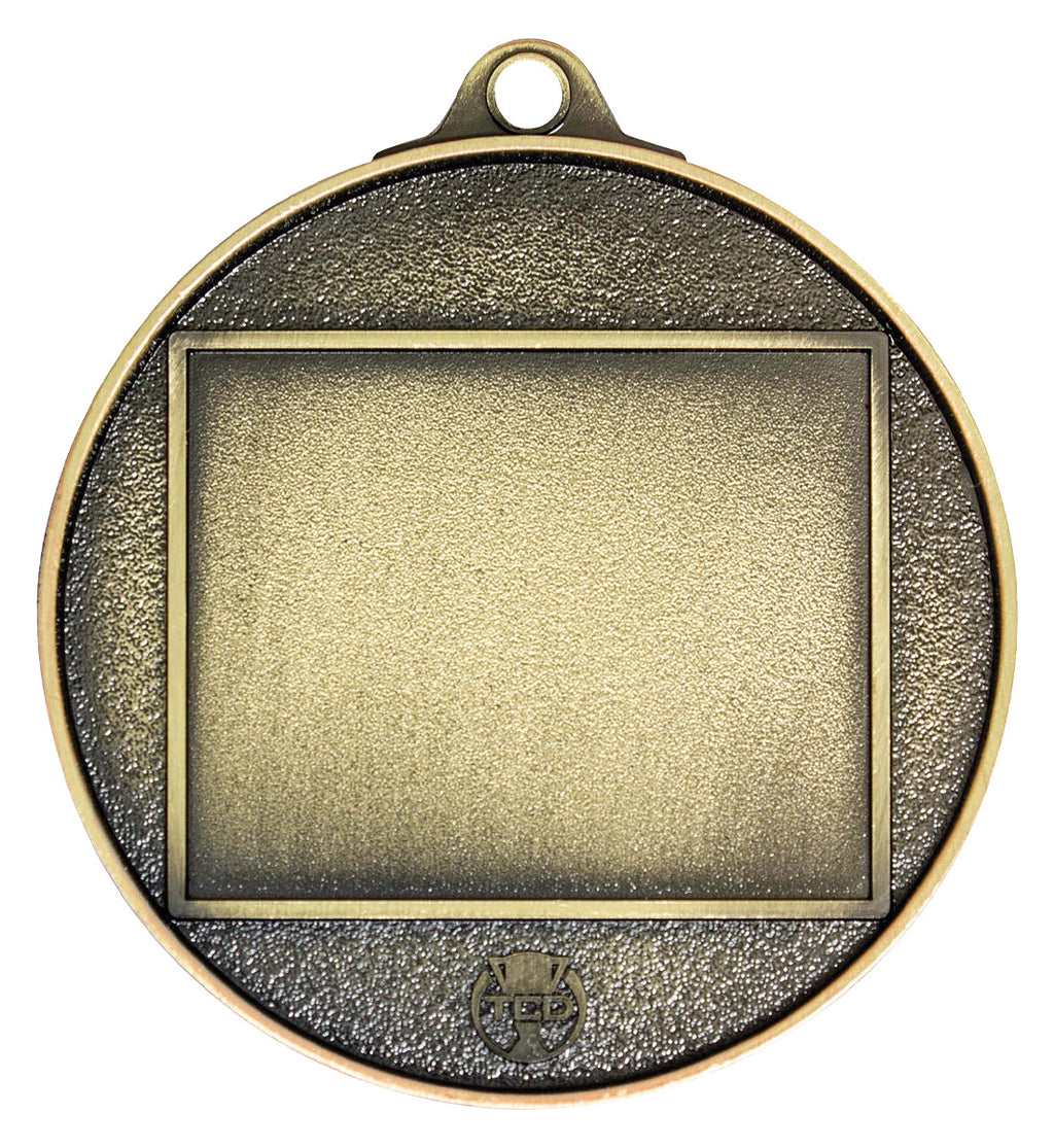 Swoosh Soccer Football Medal Gold