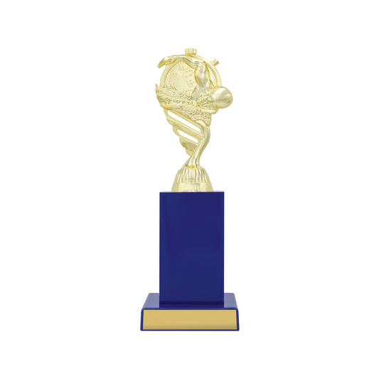 Swim Blue Column Trophy