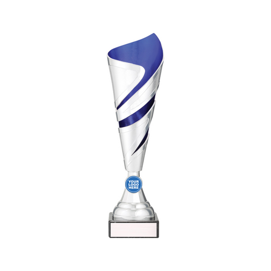 Cyclone Cup Silver Blue Trophy