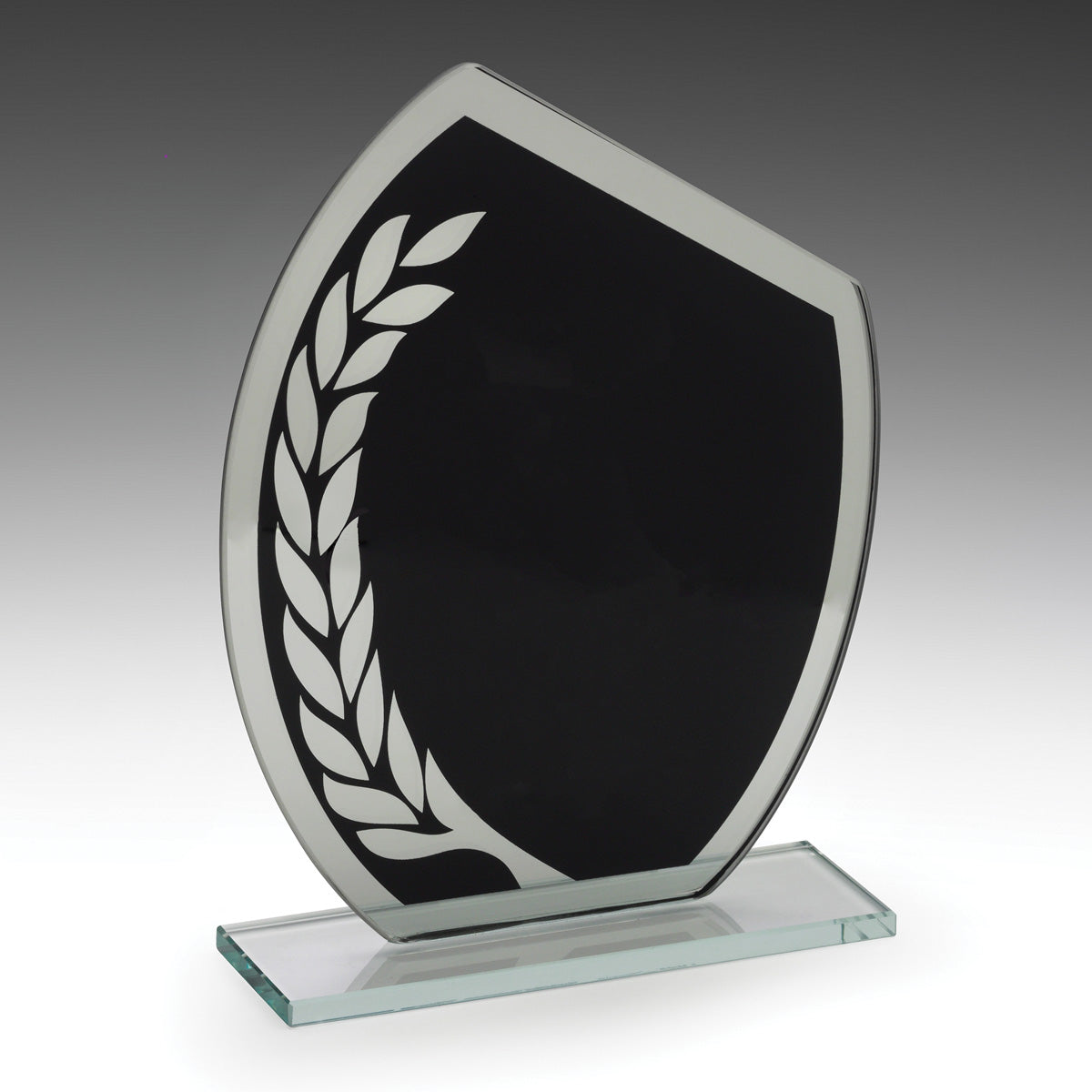 Glass Black Wreath Award