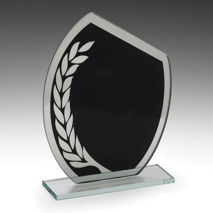 Glass Black Wreath Award