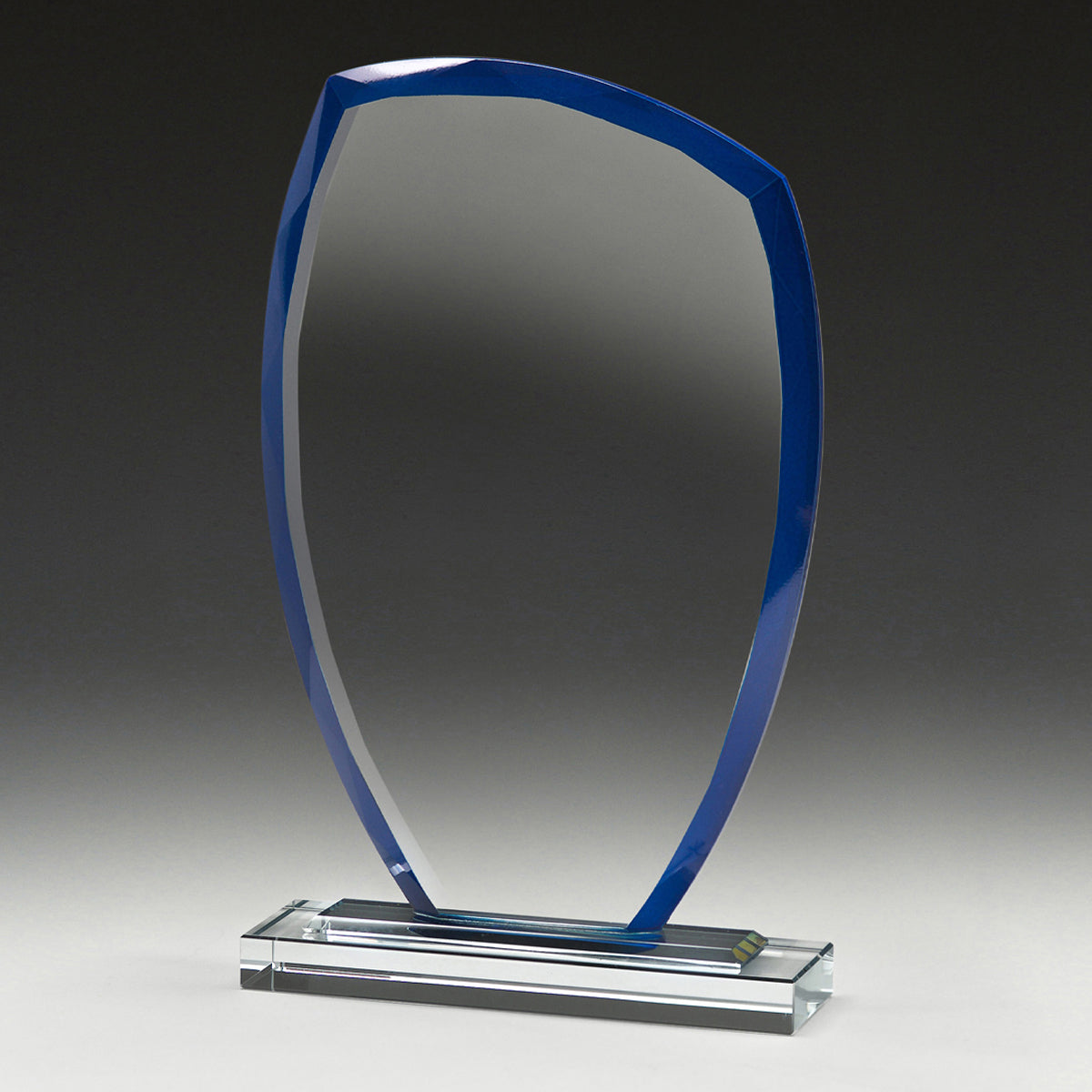 Blue Alpine Peak Glass Award + Free Gift Box