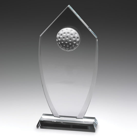 Golf Glass Budget Shield Award + Free Gift Box