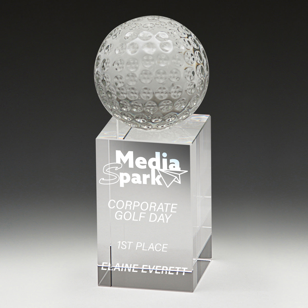 Crystal Acorn Golf Trophy