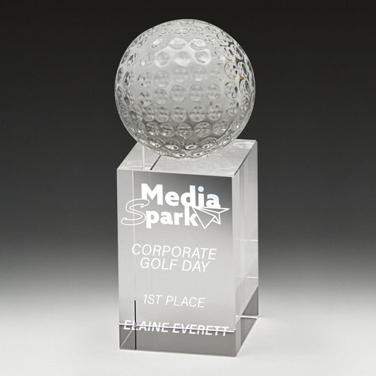 Crystal Acorn Golf Trophy