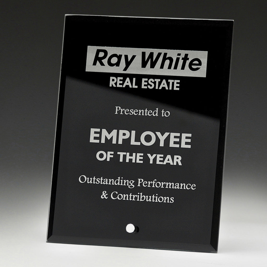 Craft Glass Plaque Black
