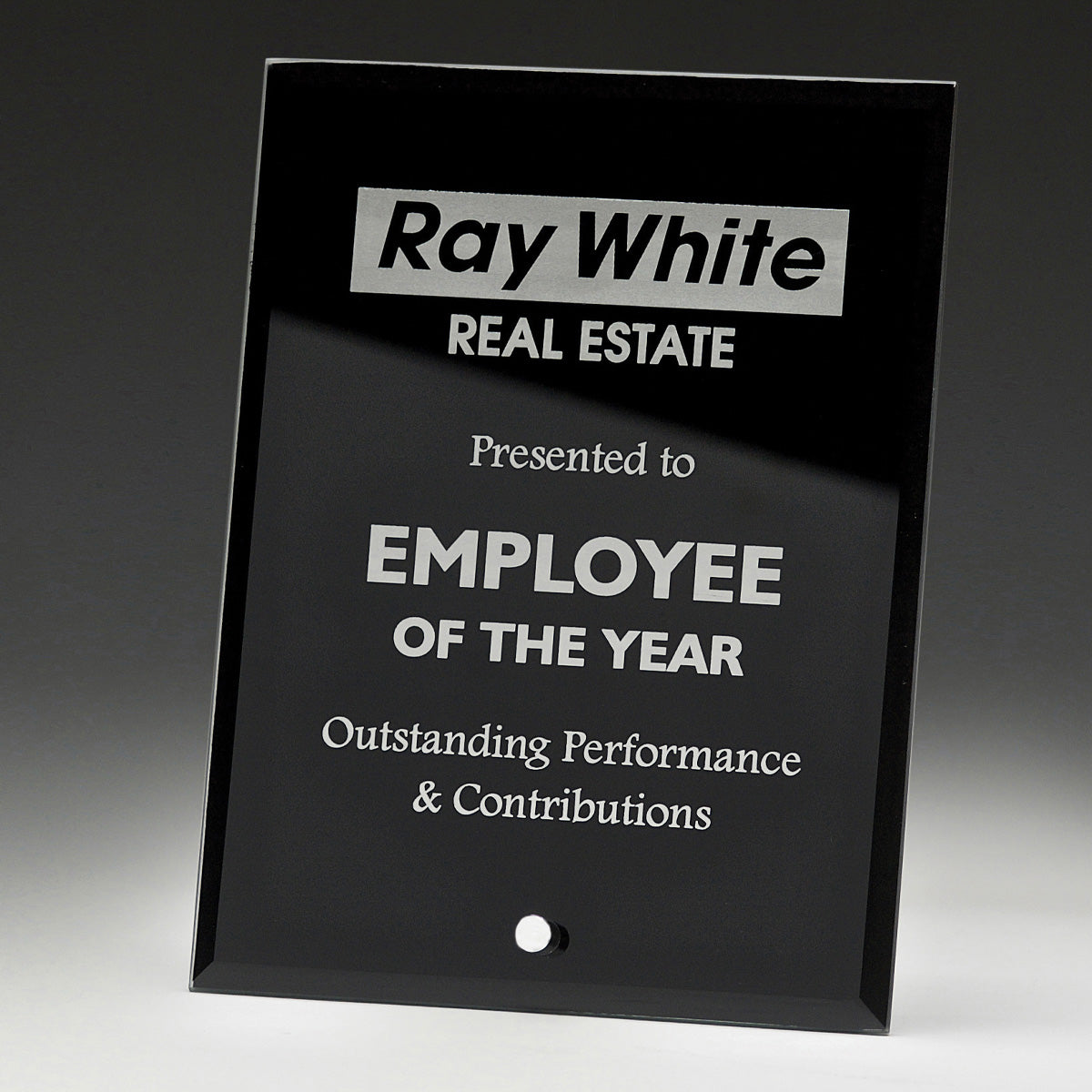 Craft Glass Plaque Black