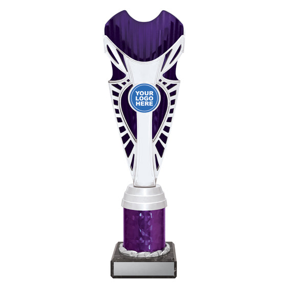 Purple Silver Shine Trophy Cup