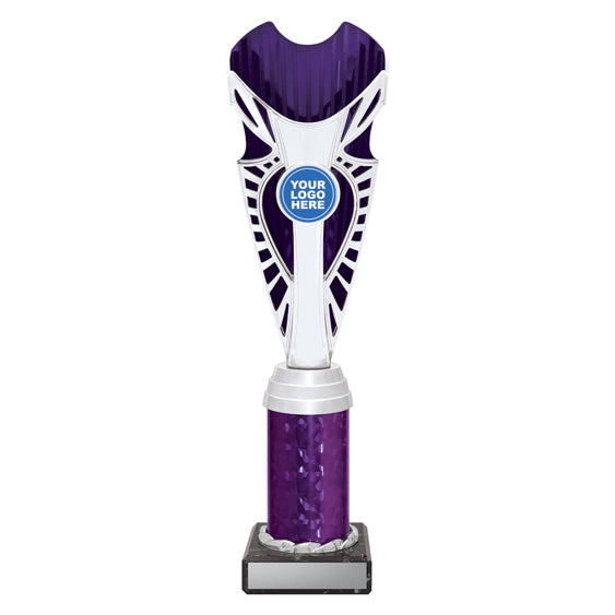 Purple Silver Shine Trophy Cup