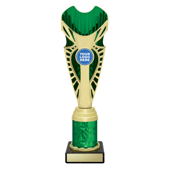 Gold Green Shine Trophy Cup