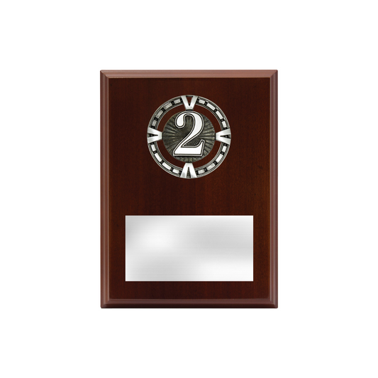 2nd Place Varsity Plaque Silver