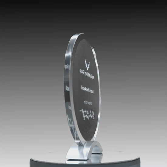 Black Ignite Glass Round Award