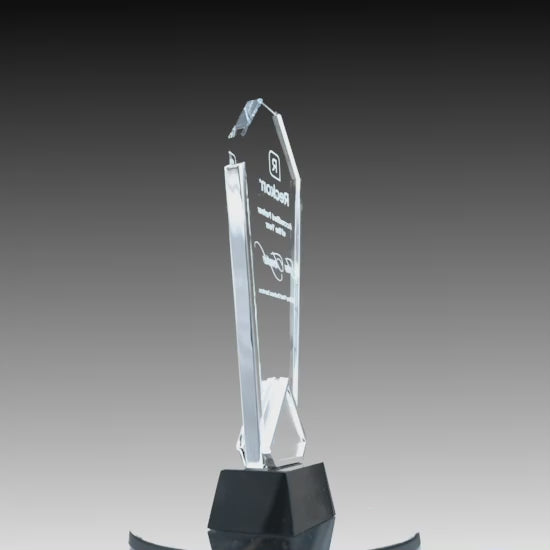 Modern Fusion Silver Arch Glass Award