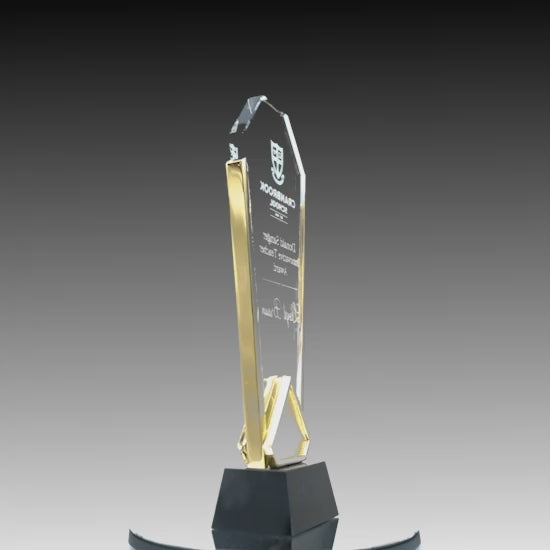 Modern Fusion Gold Arch Glass Award