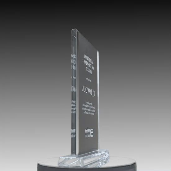 Black Celestial Glass Rectangle Award