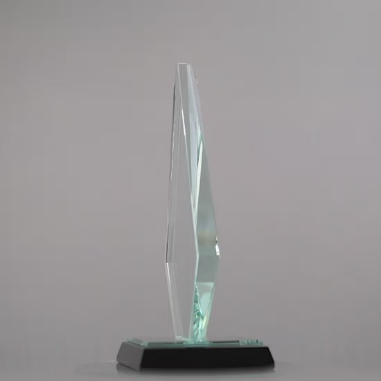 Mirror Base Glass Arrowhead Award