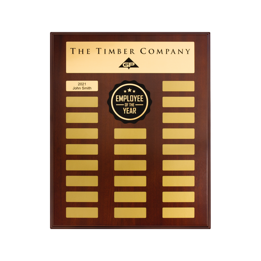 Assembly Walnut Plaque Premium Design