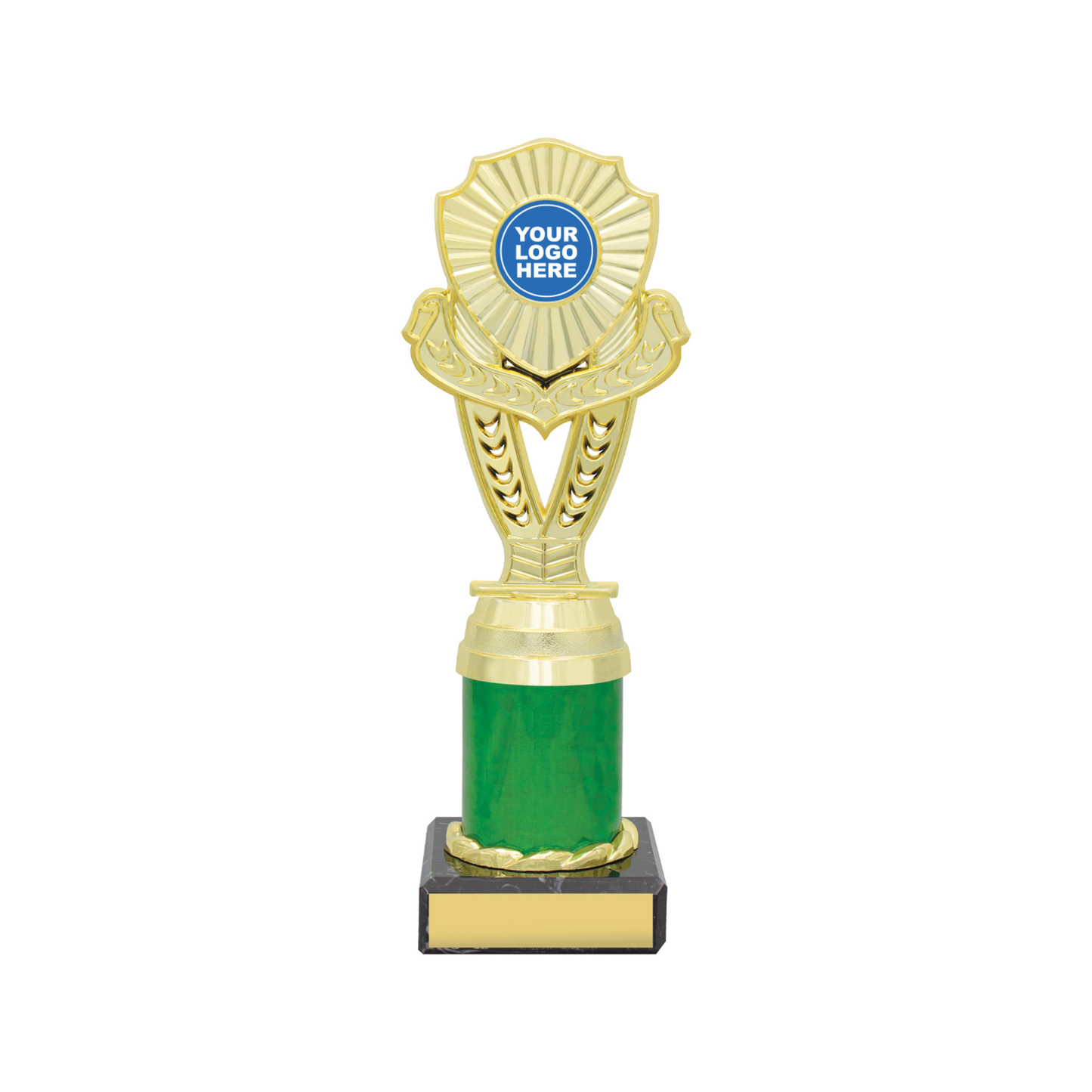Chevron Standard Green Gold Trophy