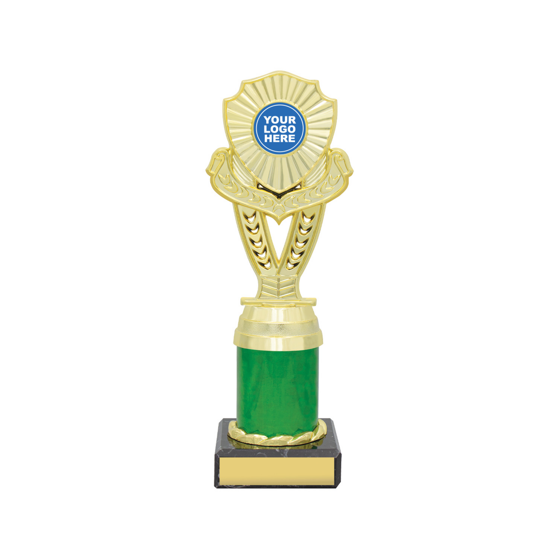 Chevron Standard Green Gold Trophy