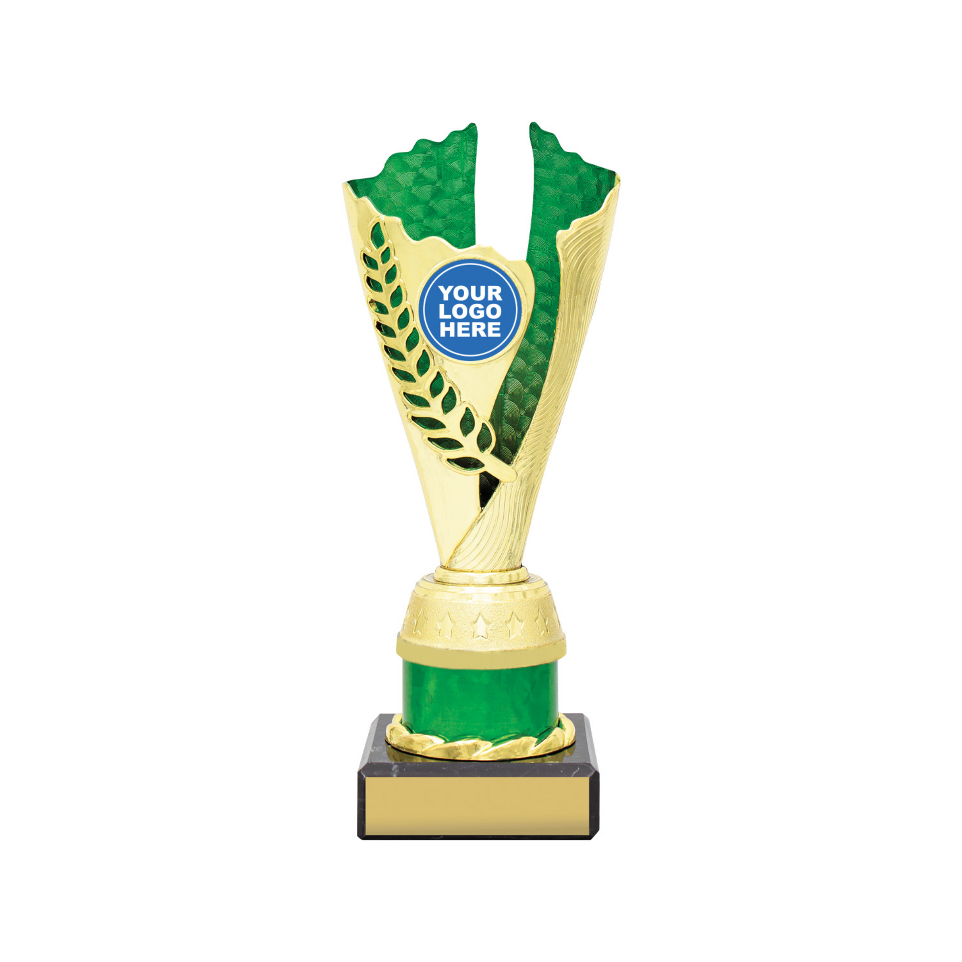Gold Green Spirit Trophy Cup