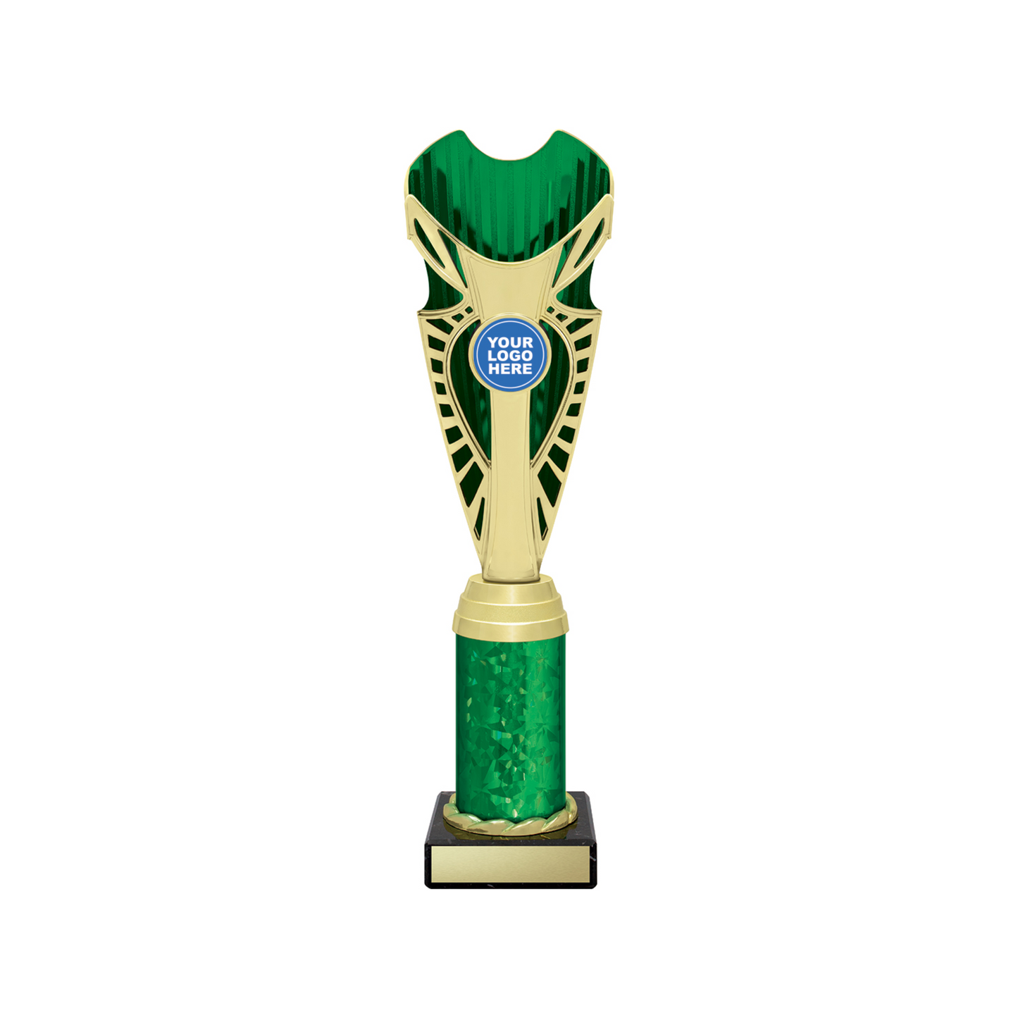 Gold Green Shine Trophy Cup