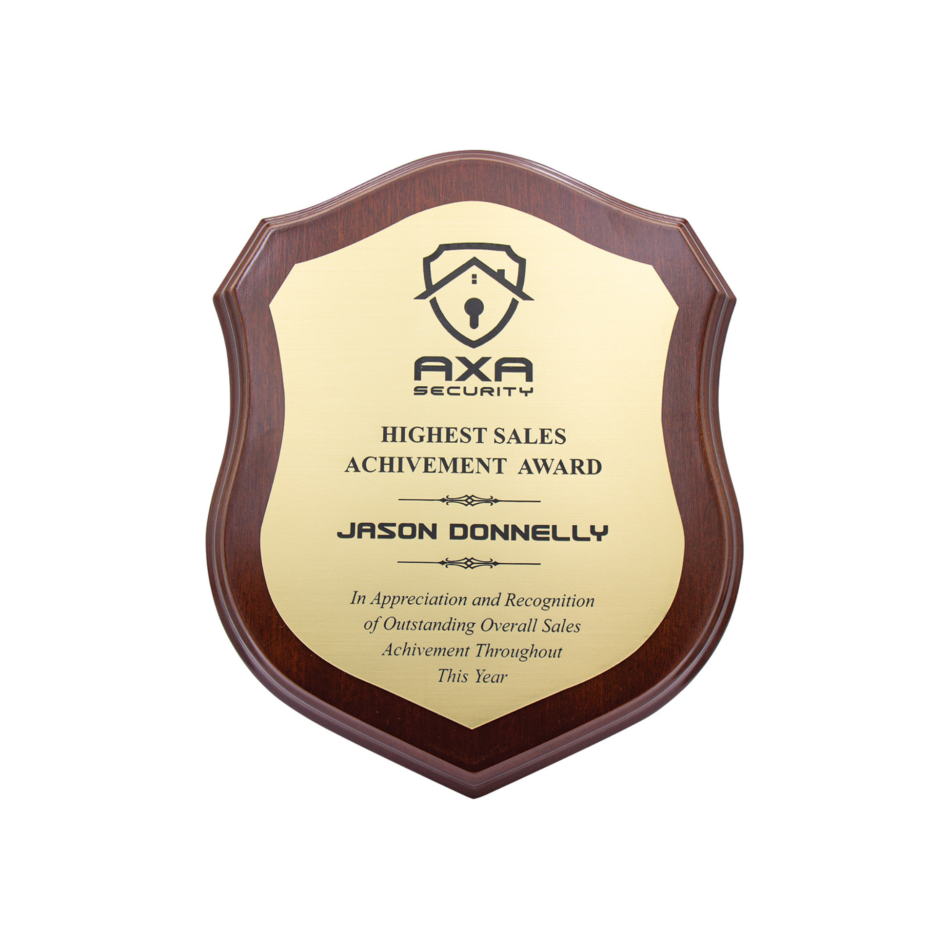 Engraved Shield Award