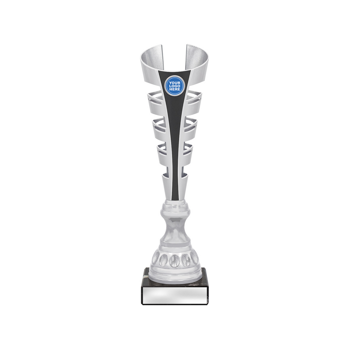 Gauntlet Trophy Black Silver Cup